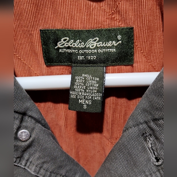 Eddie Bauer heavy duty shirt jacket Mens S - Picture 2 of 11
